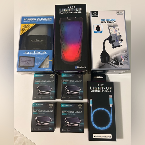 Bluetooth Speaker and Phone Accessories Set - Picture 1 of 3